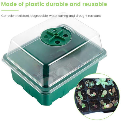 12-Hole Seed Germination Box with Adjustable Vent by HitMyNeed
