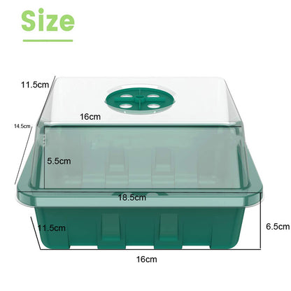 12-Hole Seed Germination Box with Adjustable Vent by HitMyNeed