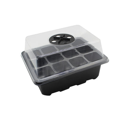 12-Hole Seed Germination Box with Adjustable Vent black by HitMyNeed