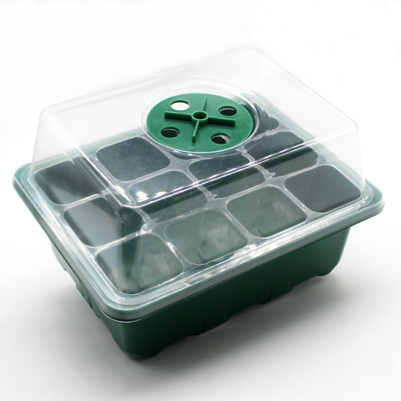 12-Hole Seed Germination Box with Adjustable Vent green by HitMyNeed