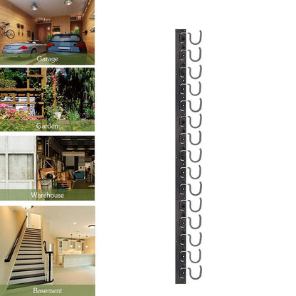 12 Hook Garage Tool Hanger Wall Rack with Screws by HitMyNeed