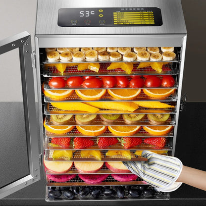 12-Layer Stainless Steel Electric Food Dehydrator by HitMyNeed