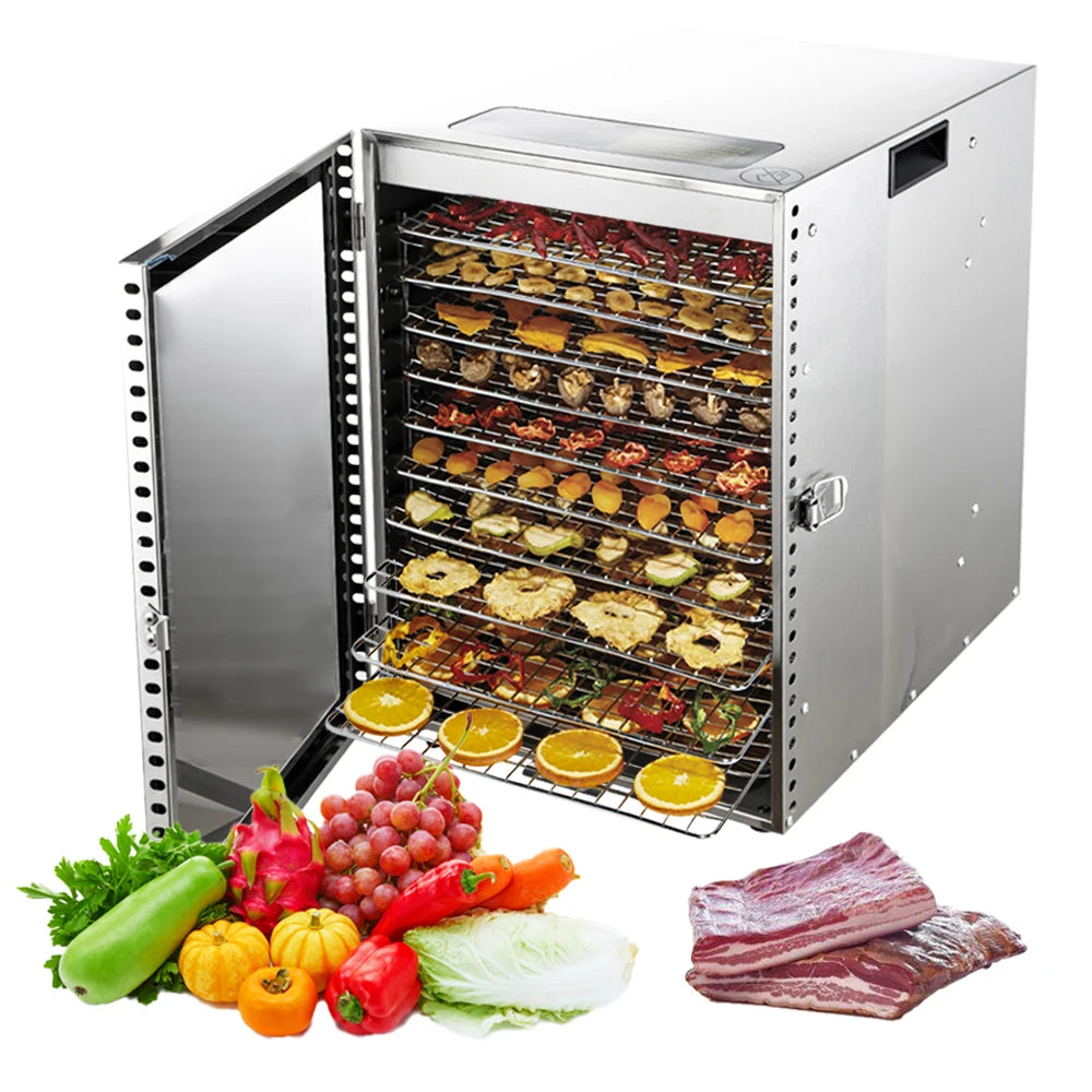 12-Layer Stainless Steel Electric Food Dehydrator by HitMyNeed