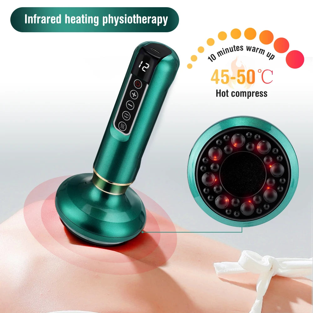 12-Level Electric Cupping Massager with Infrared Heat by HitMyNeed