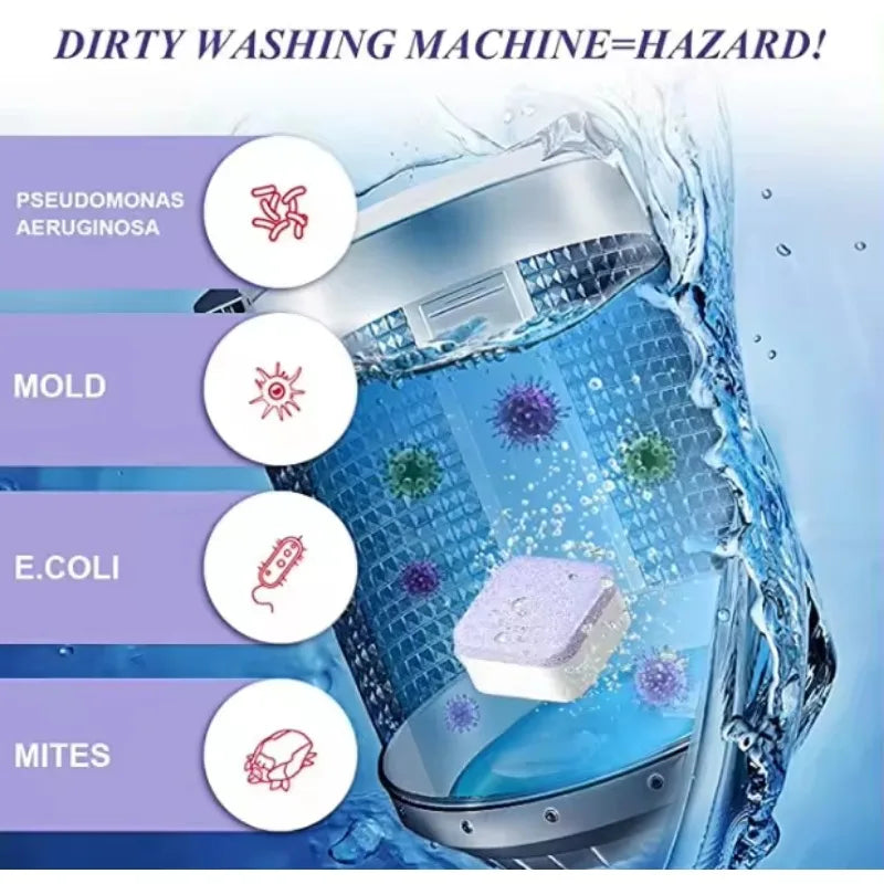 12-Pack Washing Machine Effervescent Cleaning Tablets by HitMyNeed