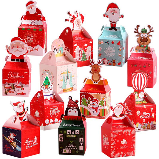 12 Pcs Christmas Sweet Boxes Gift Treat Boxes by HitMyNeed