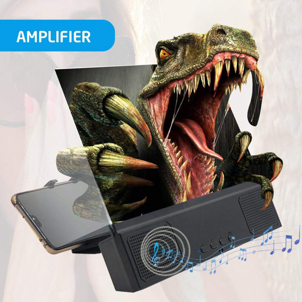 12" Phone Screen Amplifier with Bluetooth Speaker by HitMyNeed