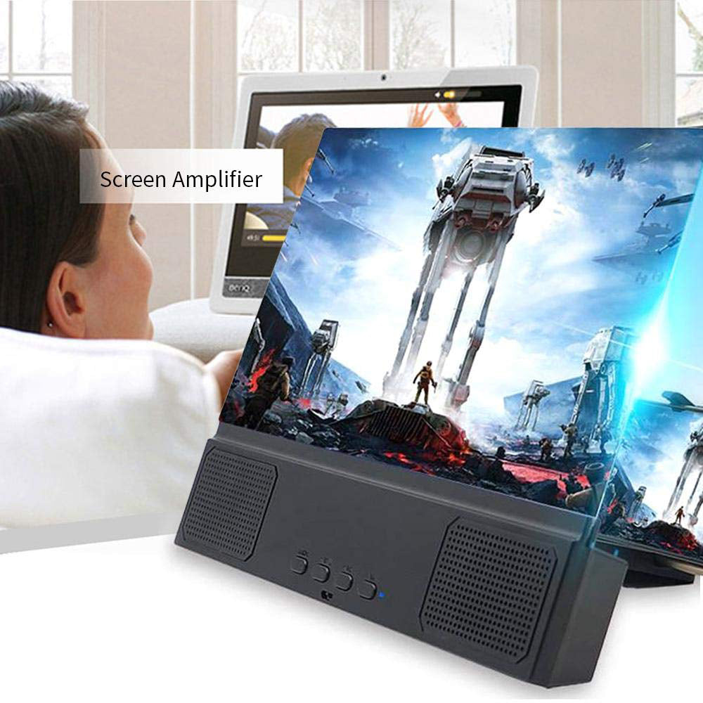 12" Phone Screen Amplifier with Bluetooth Speaker by HitMyNeed