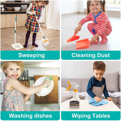 12-Piece Kids Cleaning Toy Set with Realistic Tools by HitMyNeed