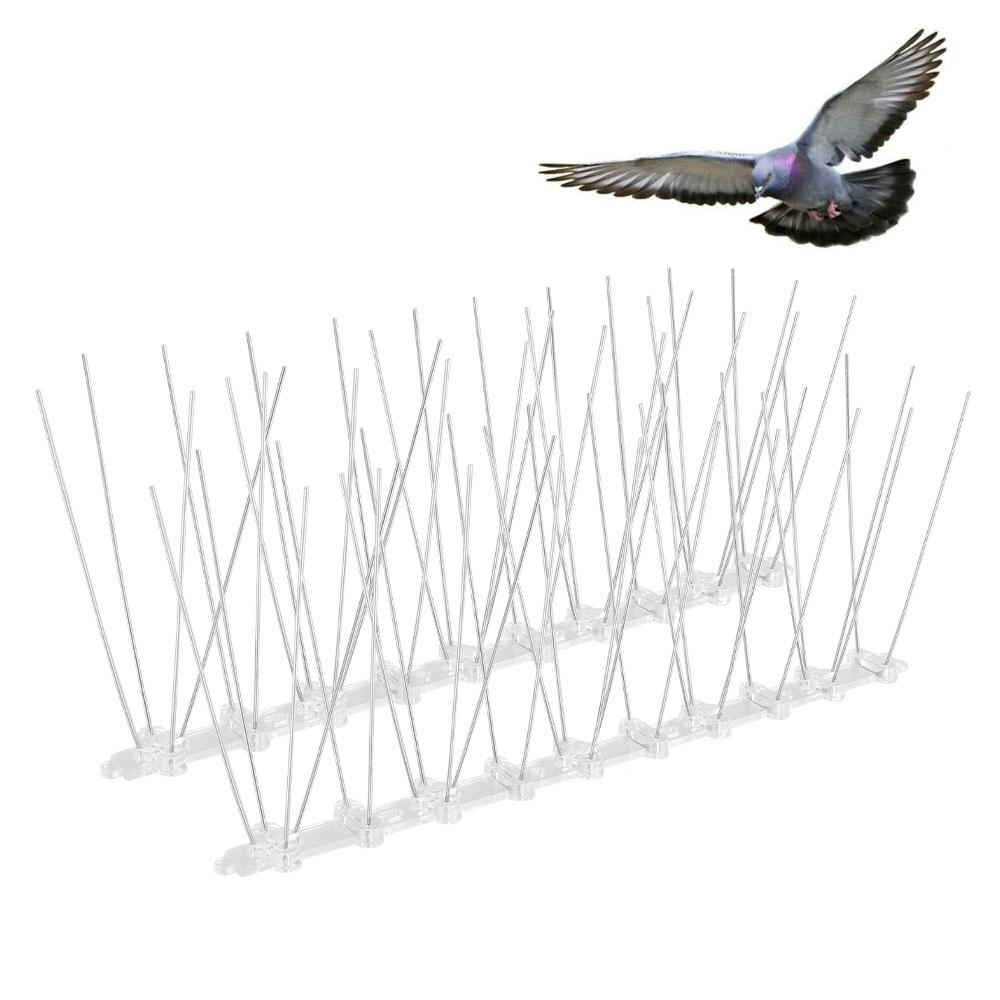 12-Piece Stainless Steel Pigeon & Bird Deterrent Spikes by HitMyNeed