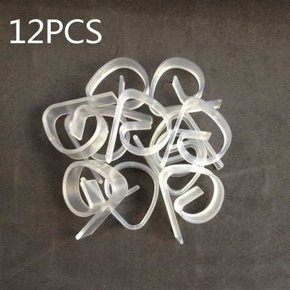 12-Piece Transparent Tablecloth Clips Set by HitMyNeed