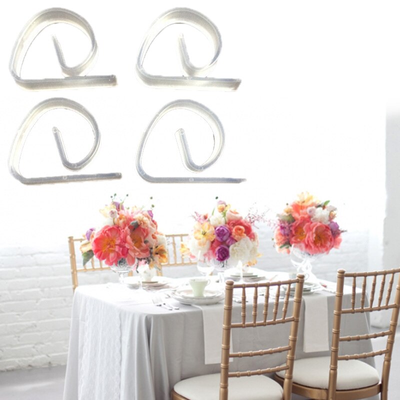 12-Piece Transparent Tablecloth Clips Set by HitMyNeed
