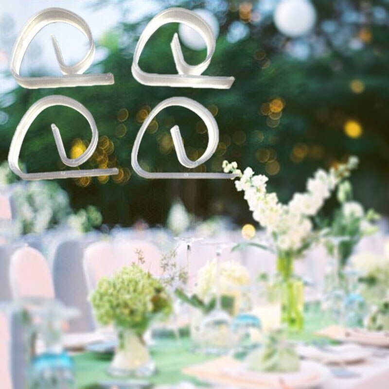 12-Piece Transparent Tablecloth Clips Set by HitMyNeed