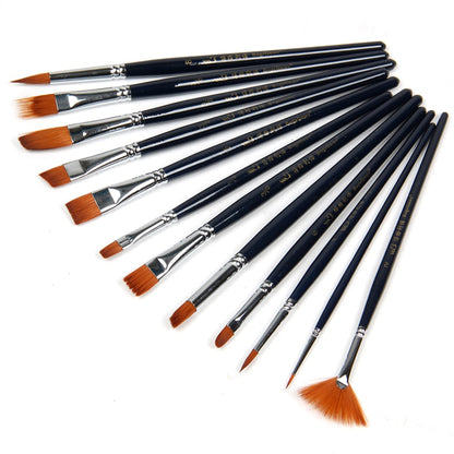12-Piece Watercolor Brush Set for Artists by HitMyNeed