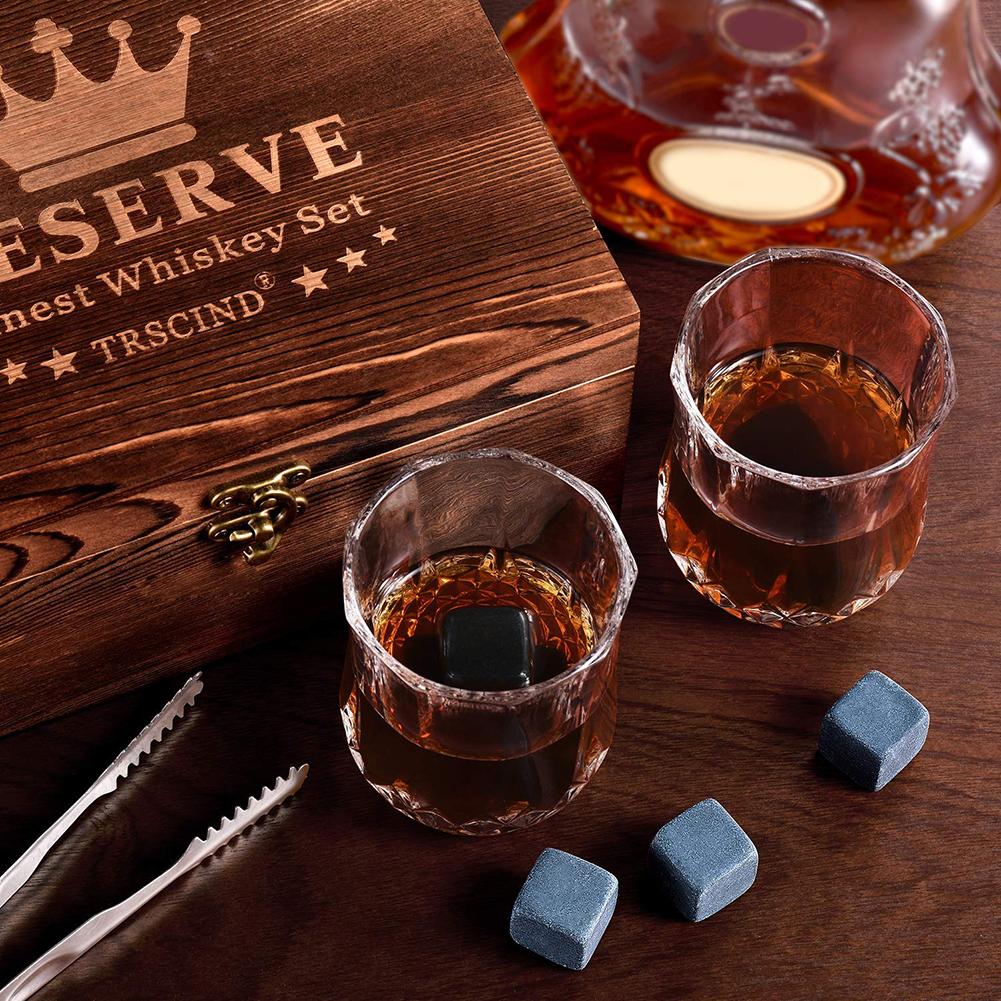 12-Piece Whiskey Glass Gift Set with Stones by HitMyNeed