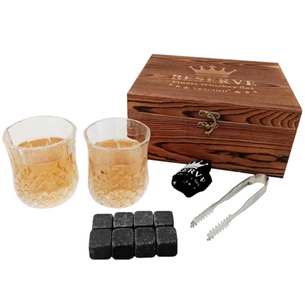 12-Piece Whiskey Glass Gift Set with Stones by HitMyNeed