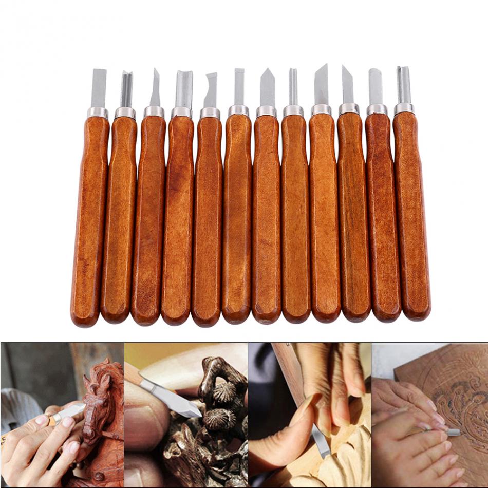 12-Piece Wood Carving Knife Tool Set by HitMyNeed