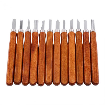 12-Piece Wood Carving Knife Tool Set by HitMyNeed