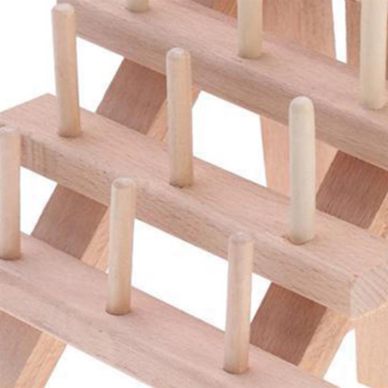 12-Slot Wooden Thread Rack Organizer Stand by HitMyNeed