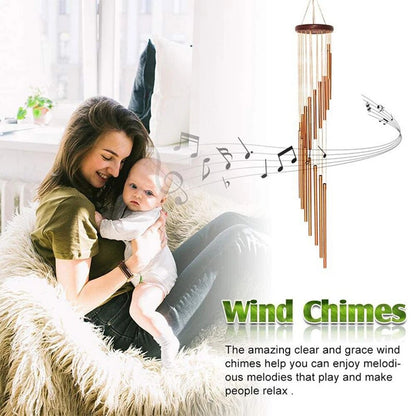 12-Tube Gold & Silver Wind Chimes for Outdoor Use by HitMyNeed