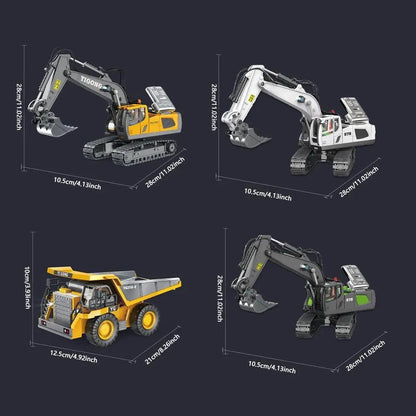 1:20 RC Excavator & Dump Truck Set, 2.4G 9/11 Channel by HitMyNeed