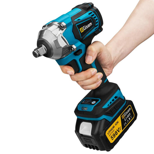 1200Nm Brushless 1/2" Cordless Impact Wrench One Battery by HitMyNeed