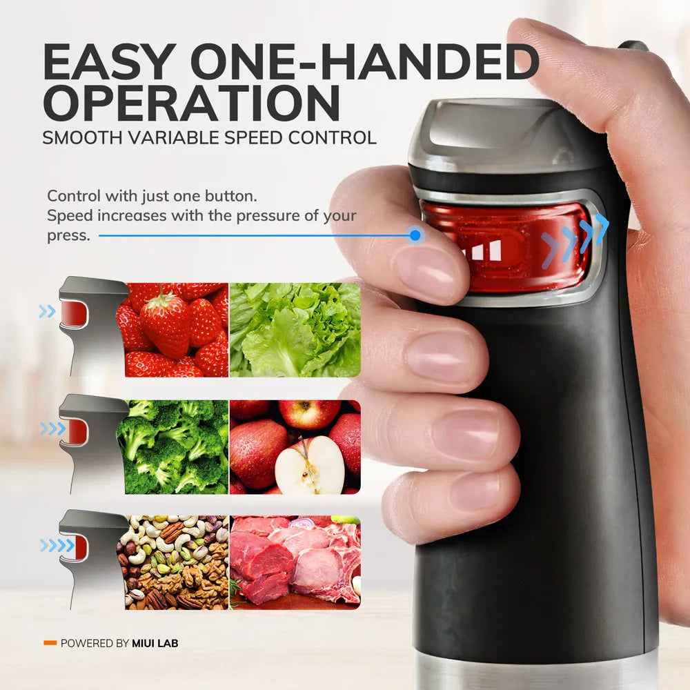 1200W 6-in-1 Electric Handheld Immersion Blender by HitMyNeed