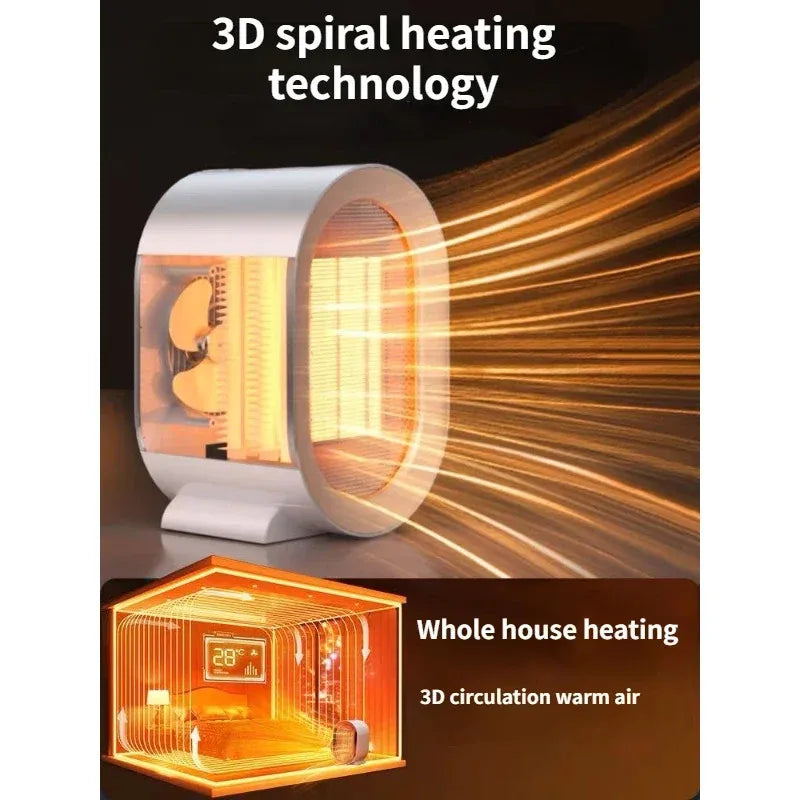 1200W Portable Desktop Electric Fan Heater by HitMyNeed