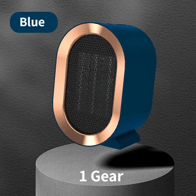 1200W Portable Desktop Electric Fan Heater blue eu by HitMyNeed