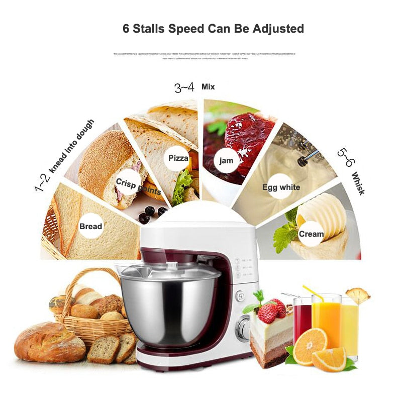 1200W Stand Mixer with 4.2L Stainless Steel Bowl by HitMyNeed
