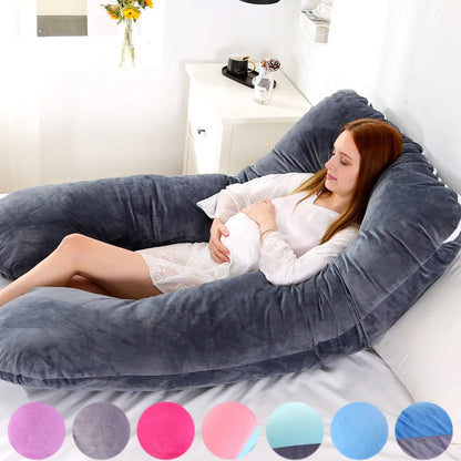 120x70cm Maternity Pregnancy Pillow with Nursing Support by HitMyNeed