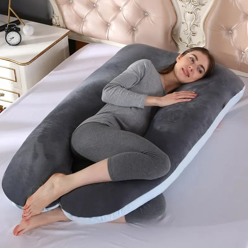 120x70cm Maternity Pregnancy Pillow with Nursing Support by HitMyNeed