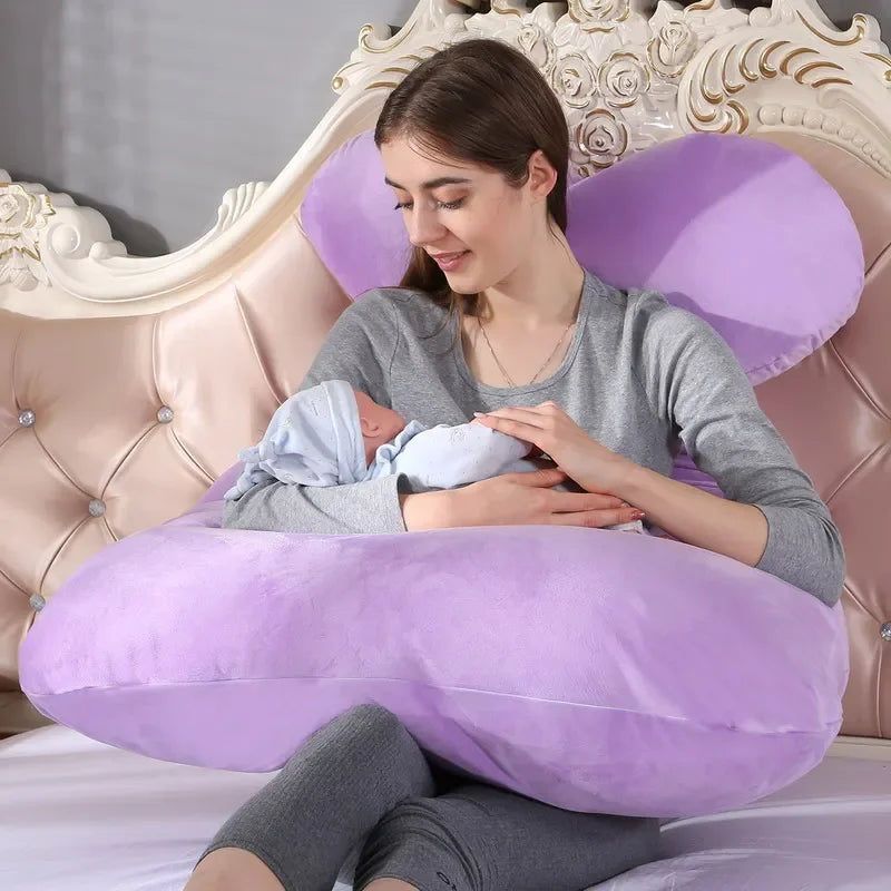 120x70cm Maternity Pregnancy Pillow with Nursing Support by HitMyNeed