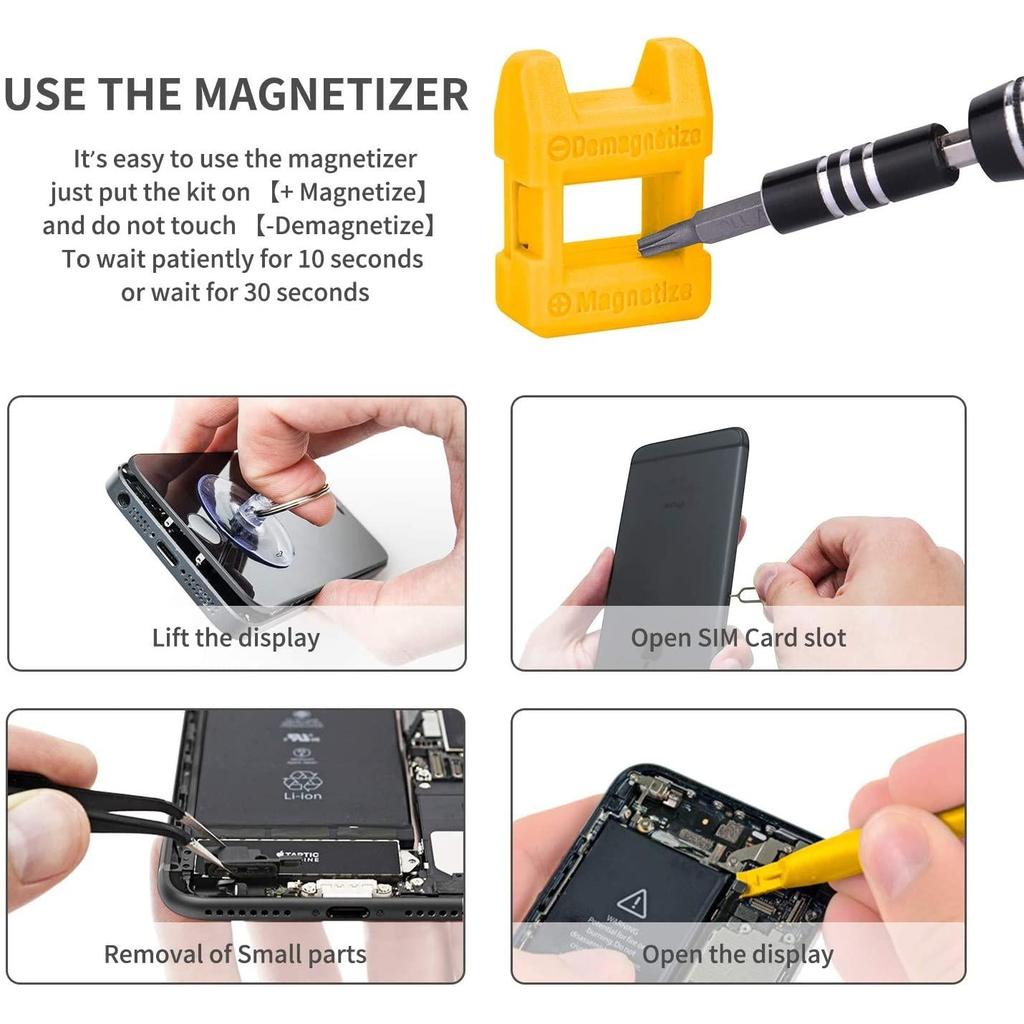 122-in-1 Magnetic Computer & Laptop Repair Kit by HitMyNeed
