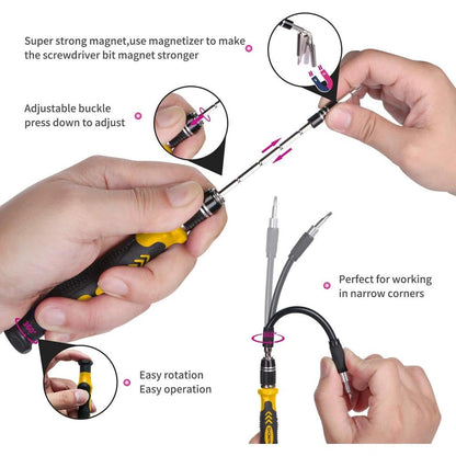 122-in-1 Magnetic Computer & Laptop Repair Kit by HitMyNeed