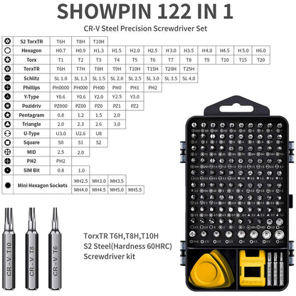 122-in-1 Magnetic Computer & Laptop Repair Kit by HitMyNeed