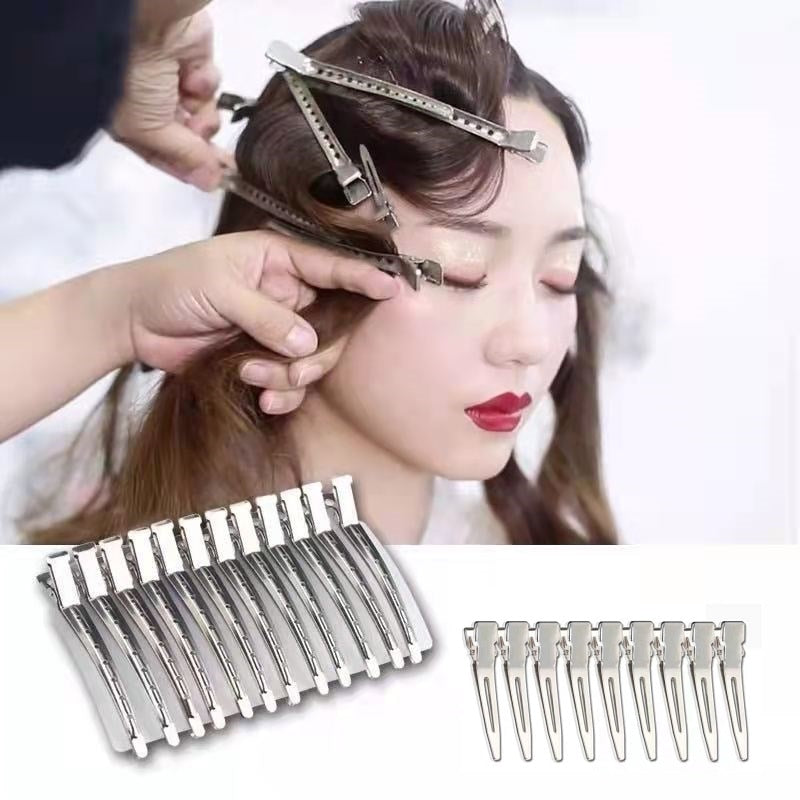 Stainless Steel Hairdressing Sectioning Clips (10pcs)