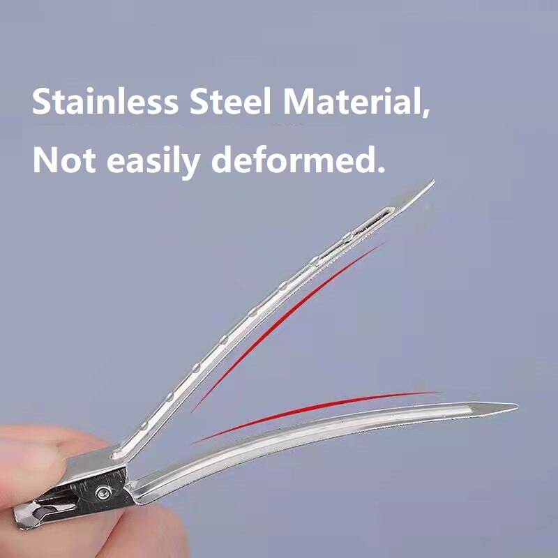 Stainless Steel Hairdressing Sectioning Clips (10pcs)