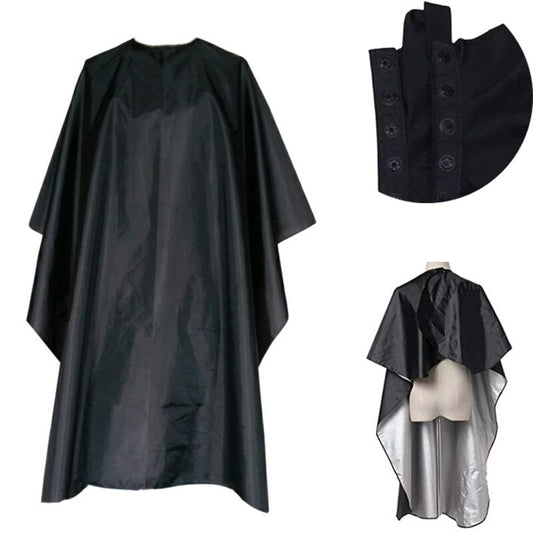 Waterproof Black Hairdressing Gown Cape