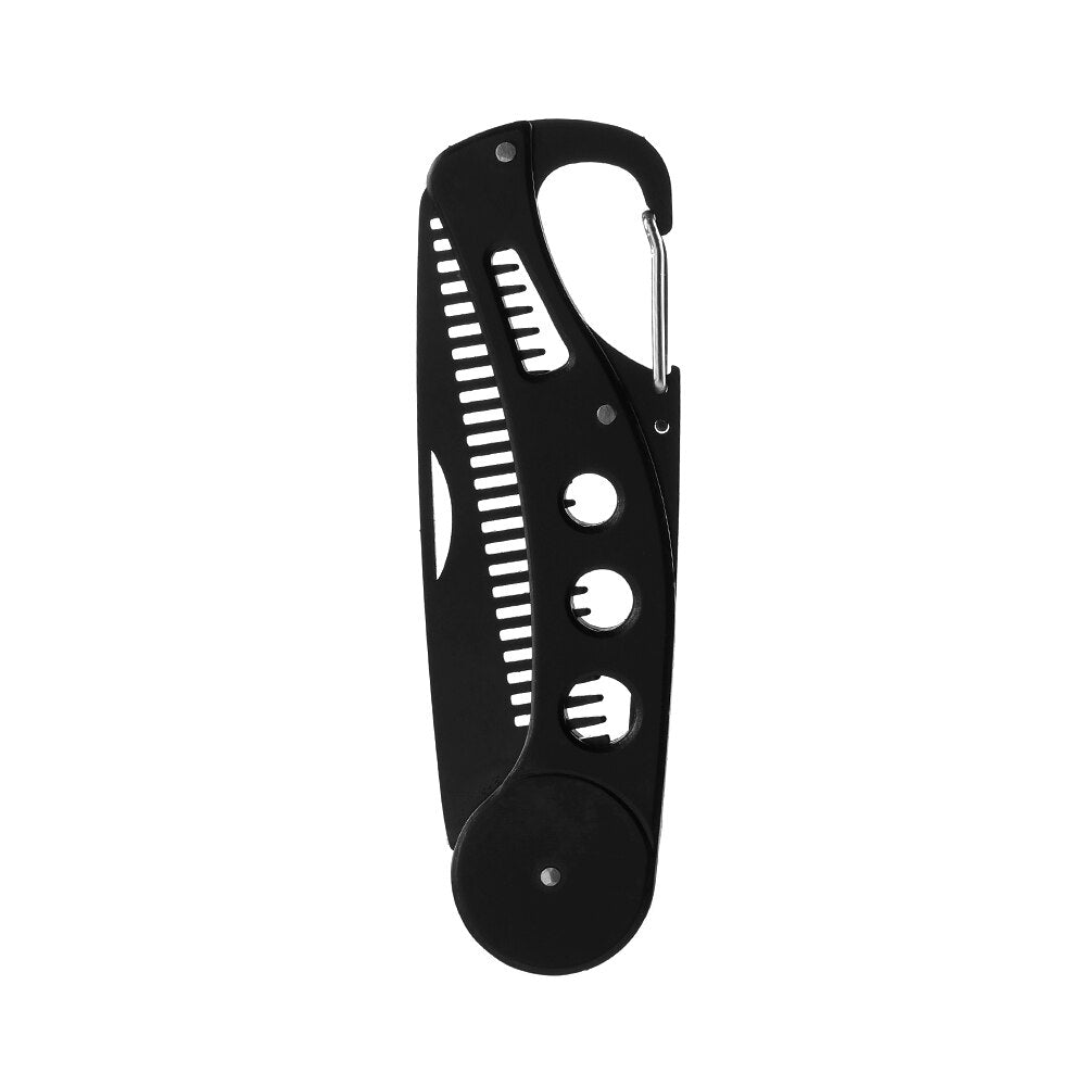 Foldable Stainless Steel Beard Comb with Bottle Opener
