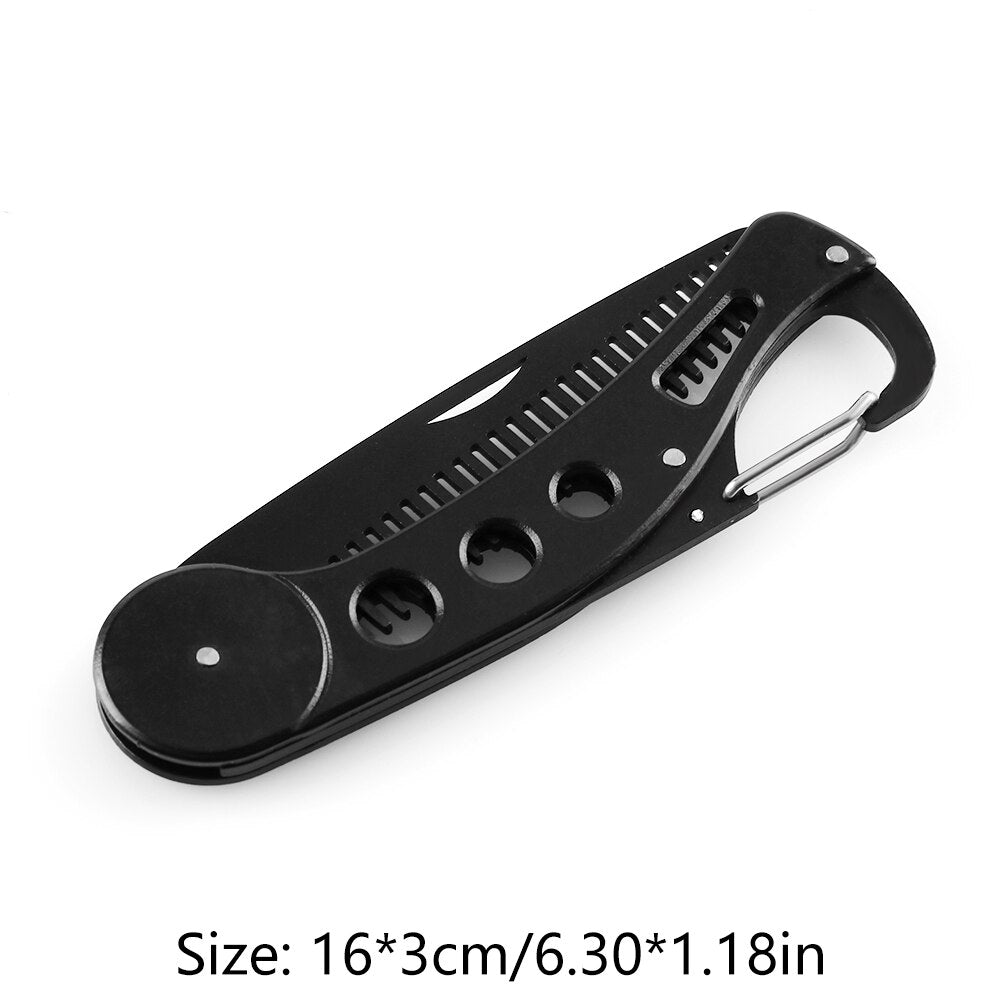 Foldable Stainless Steel Beard Comb with Bottle Opener