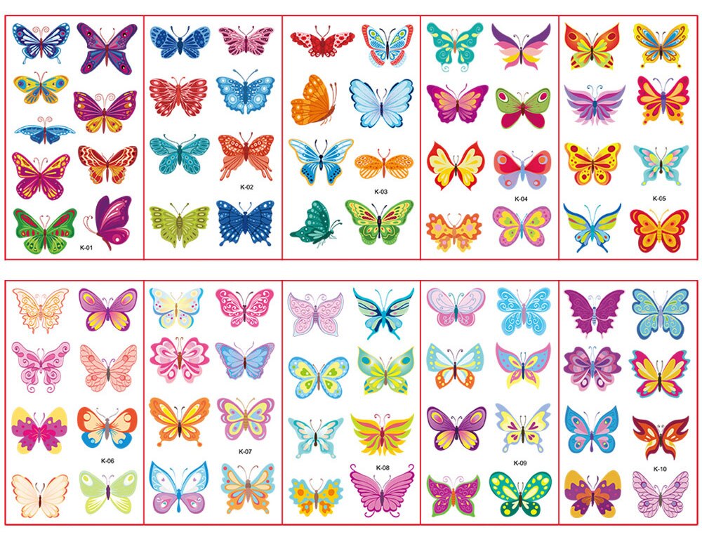 Waterproof Butterfly Temporary Tattoo Stickers