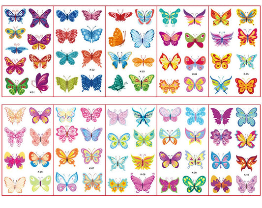 Waterproof Butterfly Temporary Tattoo Stickers