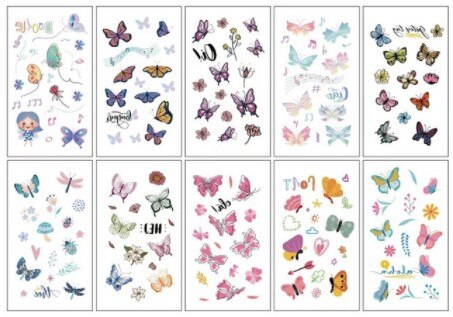 Waterproof Butterfly Temporary Tattoo Stickers