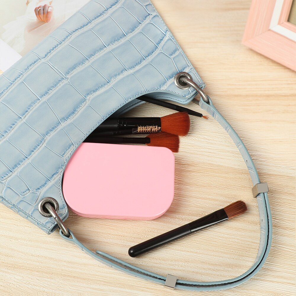 False Eyelash Case with Mirror - Holds 3 Pairs