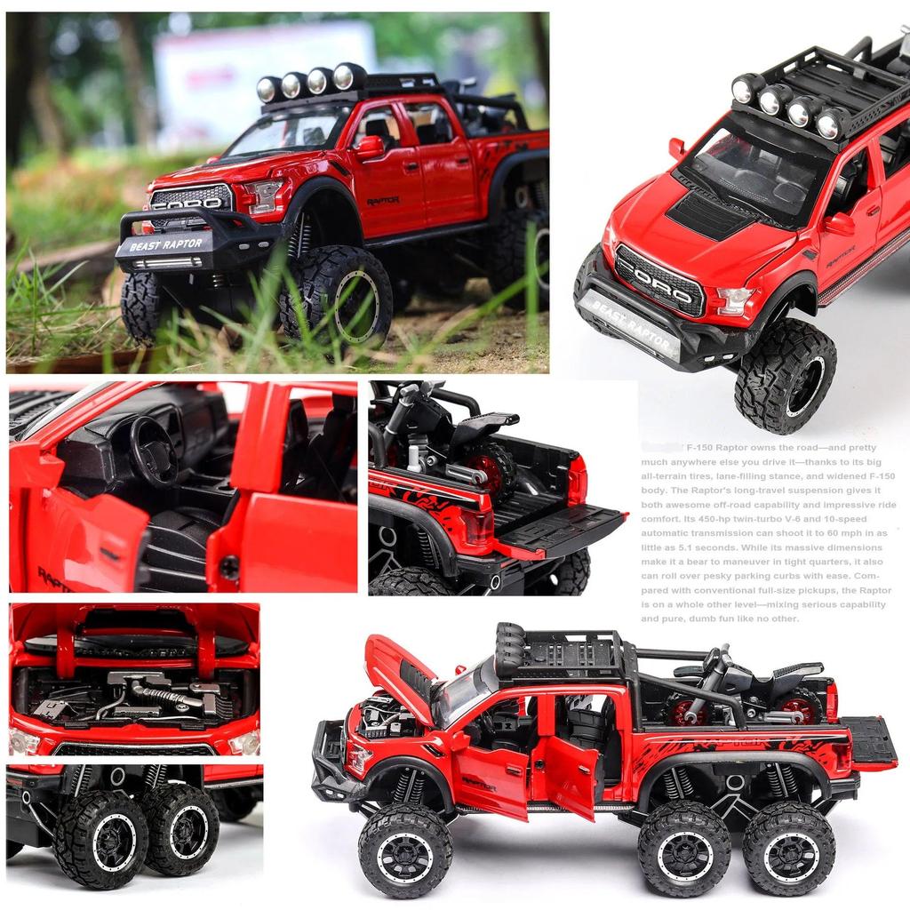 1:24 Diecast Raptor Off-Road Alloy Model Car by HitMyNeed