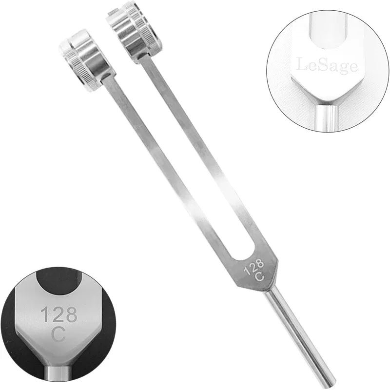 128 Hz Weighted Tuning Fork Set for Sound Therapy by HitMyNeed