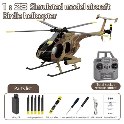 1:28 RC MD500 Brushless Helicopter with 6-Axis Gyro camouflage by HitMyNeed