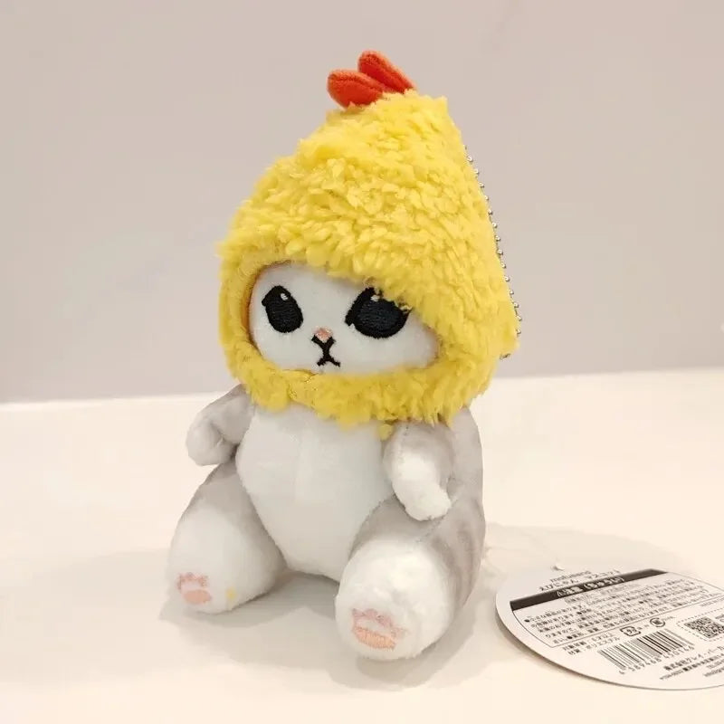 12cm Cute Shark Cat Fried Shrimp Plush Pendant by HitMyNeed
