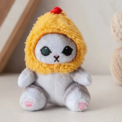 12cm Cute Shark Cat Fried Shrimp Plush Pendant dried-shrimp by HitMyNeed